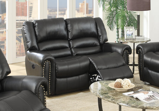 Uefurn Powr Loveseat in Black - Marjories Furniture (Las Vegas, NV)