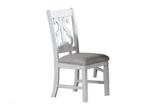 Ysheng Dining Chair in White - Marjories Furniture (Las Vegas, NV)