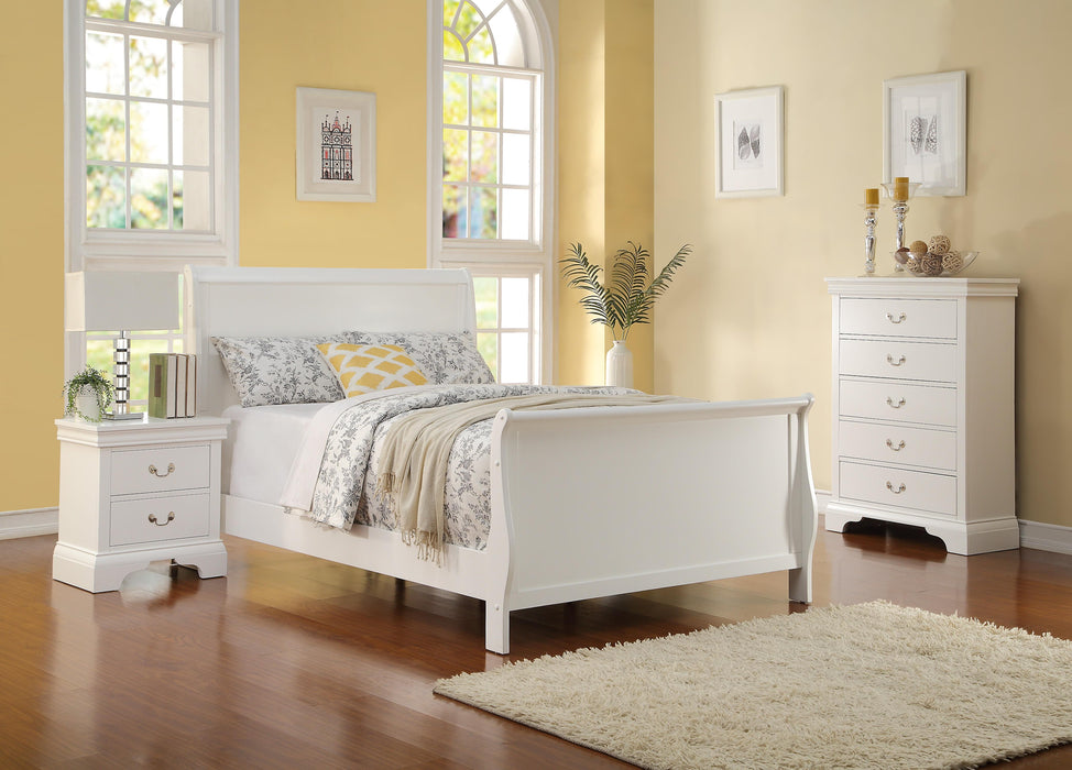 Vfvnco Full Bed/White in White - Marjories Furniture (Las Vegas, NV)