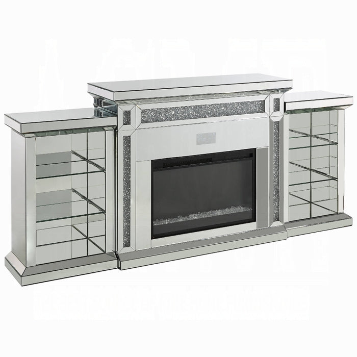 Noralie Fireplace With LED and Bluetooth - Marjories Furniture (Las Vegas, NV)