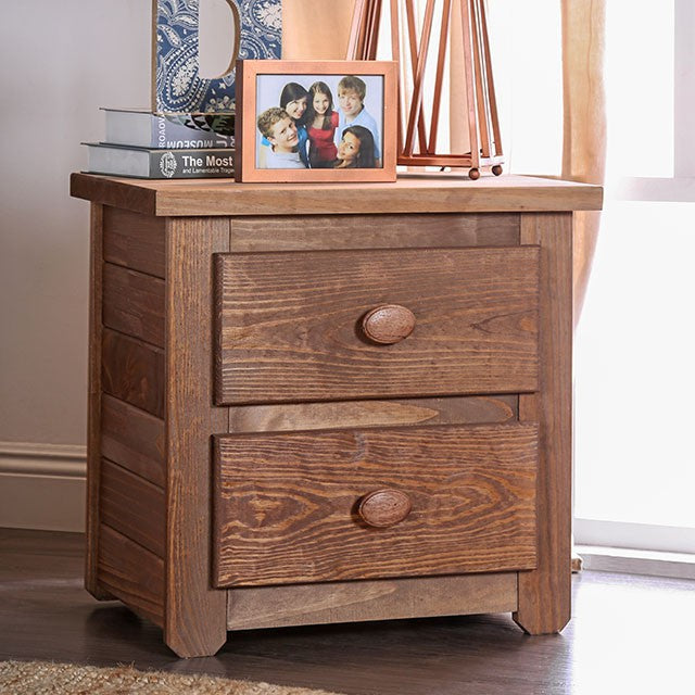 Lea Mahogany Night Stand - Marjories Furniture (Las Vegas, NV)
