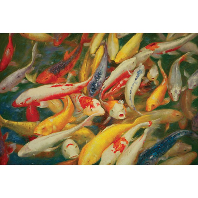 Koi Printed Canvas Painting - Marjories Furniture (Las Vegas, NV)