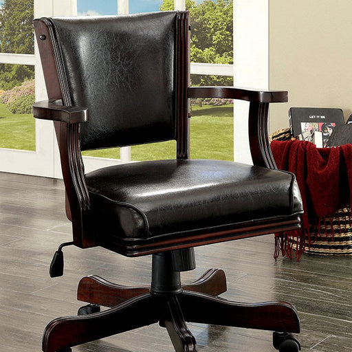 ROWAN Cherry Height-Adjustable Arm Chair - Marjories Furniture (Las Vegas, NV)