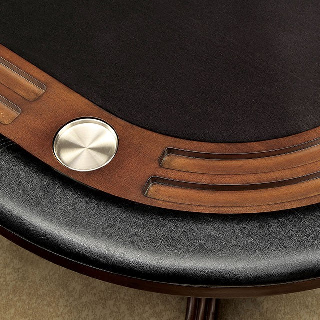 MELINA Brown Cherry Game Table - Marjories Furniture (Las Vegas, NV)