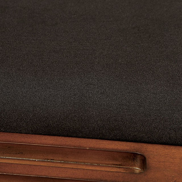 MELINA Brown Cherry/Black Arm Chair - Marjories Furniture (Las Vegas, NV)