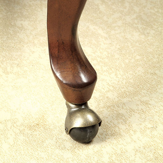 MELINA Brown Cherry/Black Arm Chair - Marjories Furniture (Las Vegas, NV)