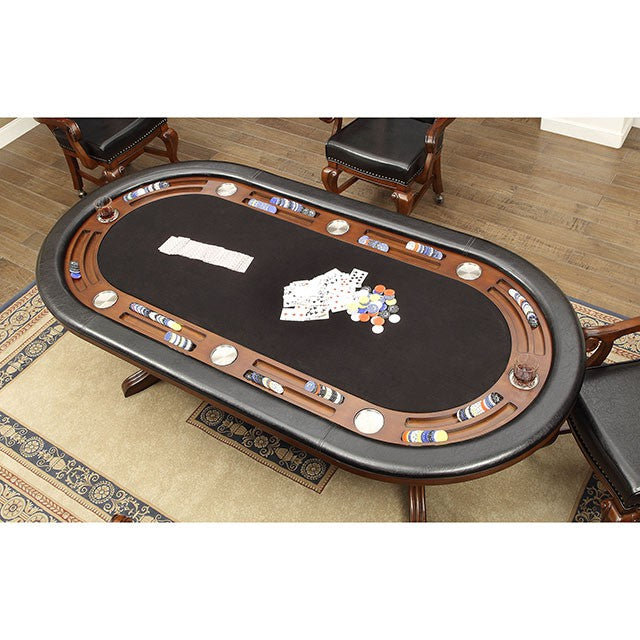 MELINA Brown Cherry Game Table - Marjories Furniture (Las Vegas, NV)