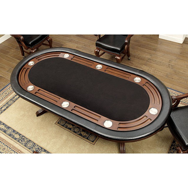 MELINA Brown Cherry Game Table - Marjories Furniture (Las Vegas, NV)