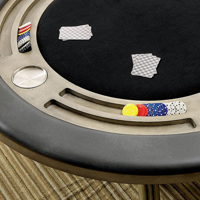 MELINA Gray Game Table - Marjories Furniture (Las Vegas, NV)