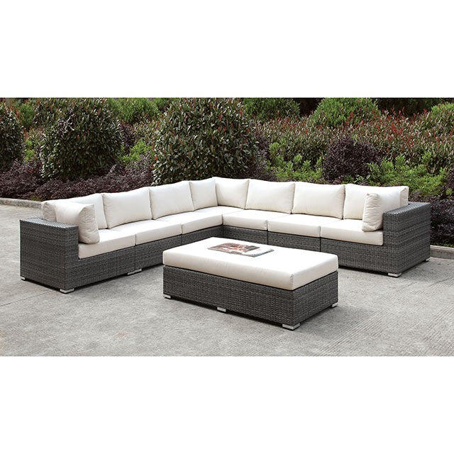 Somani LARGE L-Sectional + BENCH - Marjories Furniture (Las Vegas, NV)