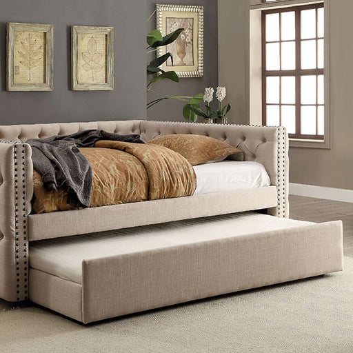 SUZANNE Ivory Trundle - Marjories Furniture (Las Vegas, NV)