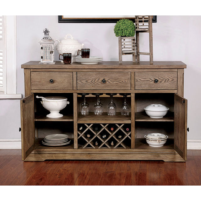 Julia Light Oak Server - Marjories Furniture (Las Vegas, NV)