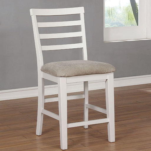 Kiana White Counter Ht. Side Chair (2/CTN) - Marjories Furniture (Las Vegas, NV)