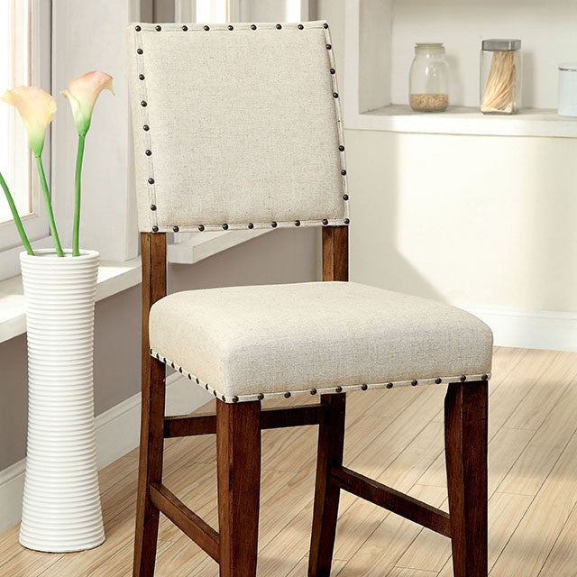 SANIA Rustic Oak Counter Ht. Chair (2/CTN) - Marjories Furniture (Las Vegas, NV)