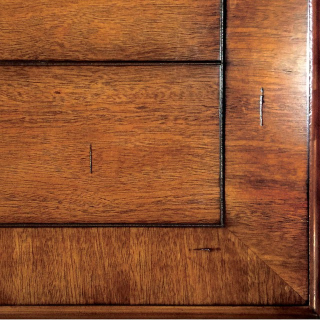 MAYVILLE Black/Antique Oak Dining Table w/ 1x18 Leaf - Marjories Furniture (Las Vegas, NV)