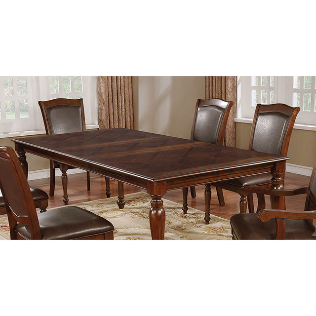 Sylvana Brown Cherry Dining Table - Marjories Furniture (Las Vegas, NV)