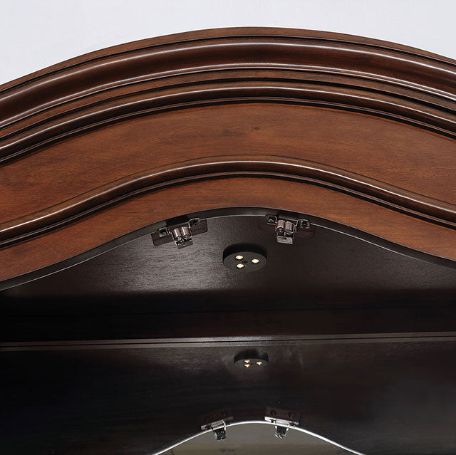 Sylvana Brown Cherry Dining Table - Marjories Furniture (Las Vegas, NV)