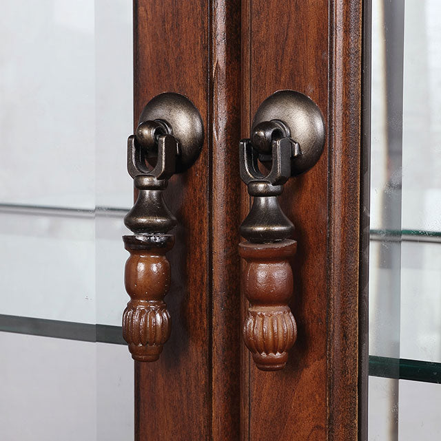 Sylvana Brown Cherry Dining Table - Marjories Furniture (Las Vegas, NV)