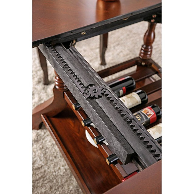 Jordyn Brown Cherry Dining Table - Marjories Furniture (Las Vegas, NV)