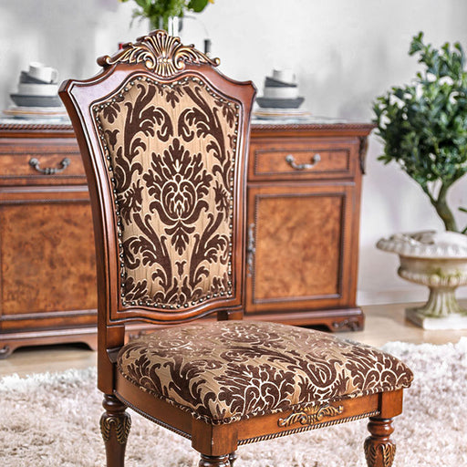 Lucie Brown Cherry Side Chair (2/CTN) - Marjories Furniture (Las Vegas, NV)