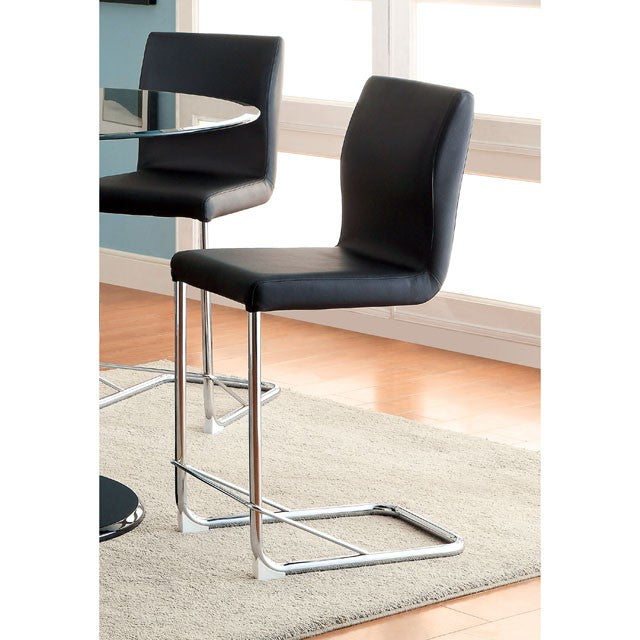 LODIA II Black Counter Ht. Chair - Marjories Furniture (Las Vegas, NV)