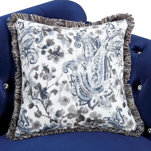 Jolanda Chair Blue & Grey - Marjories Furniture (Las Vegas, NV)