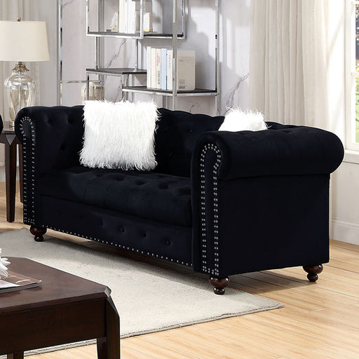Giacomo Loveseat Black - Marjories Furniture (Las Vegas, NV)