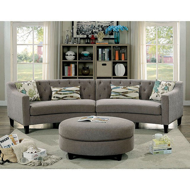 SARIN Warm Gray Sectional - Marjories Furniture (Las Vegas, NV)