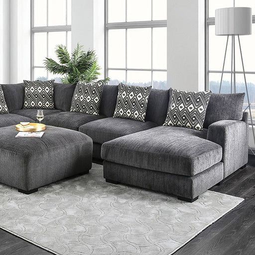 Kaylee U-Sectional w/ Right Chaise - Marjories Furniture (Las Vegas, NV)