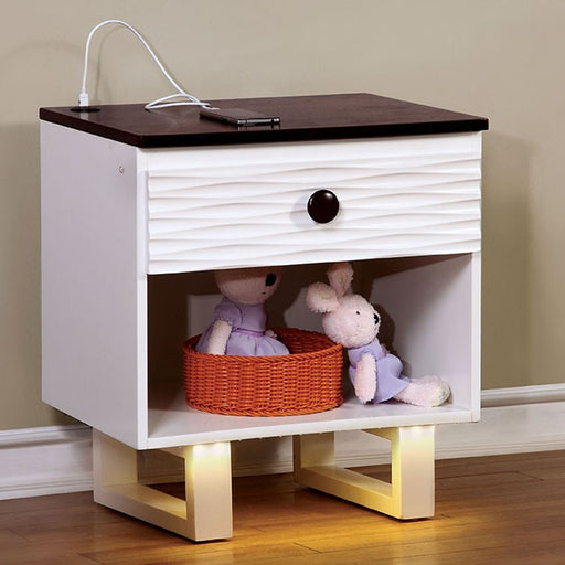 Meredith Night Stand w/ USB Outlet - Marjories Furniture (Las Vegas, NV)