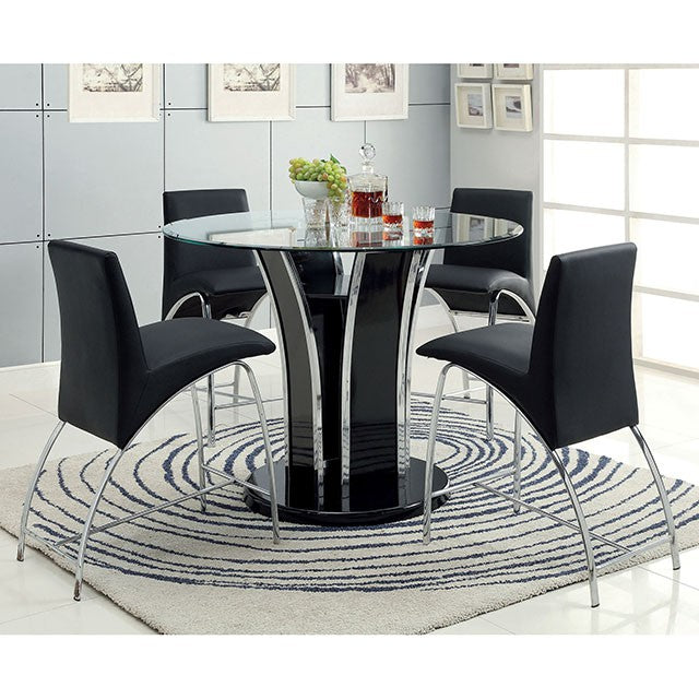 Mauna Counter Ht. Chair (2/Box) Black - Marjories Furniture (Las Vegas, NV)