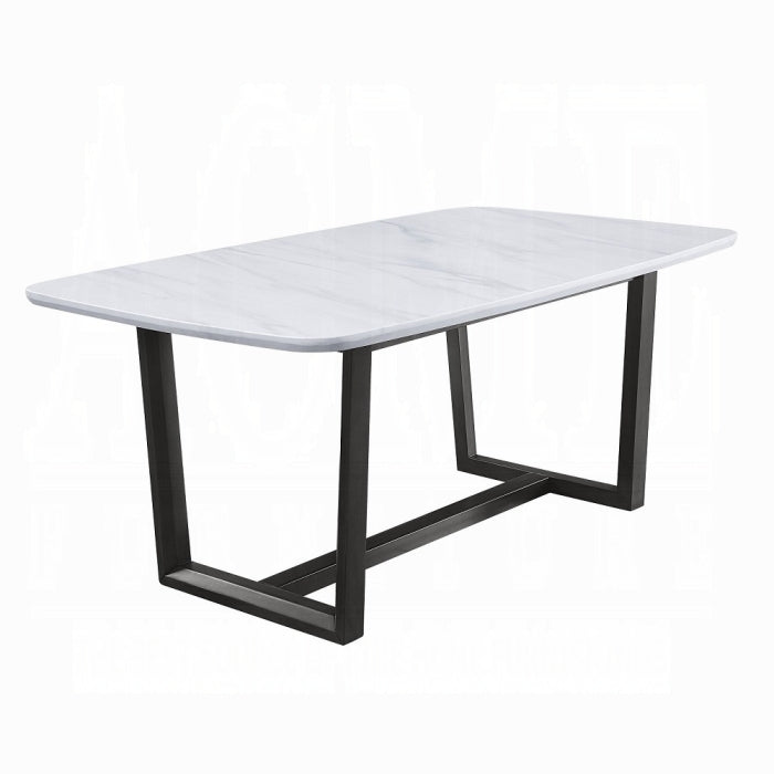 Madan Dining Table With Marble Top - Marjories Furniture (Las Vegas, NV)