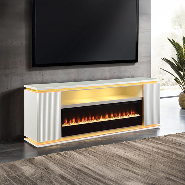 Medea 71" TV Stand w/ Electric Fire Place - Marjories Furniture (Las Vegas, NV)