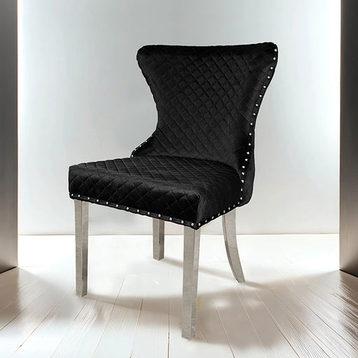 Portanova Silver Chair (2/CTN) - Marjories Furniture (Las Vegas, NV)