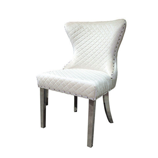 Portanova Silver Chair (2/CTN) - Marjories Furniture (Las Vegas, NV)