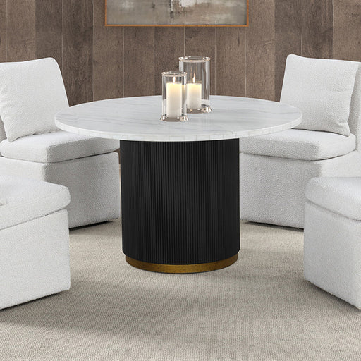 Varde 5 Pc Dining Table Set White - Marjories Furniture (Las Vegas, NV)