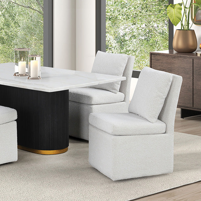 Morges 5 Pc Dining Table Set Black - Marjories Furniture (Las Vegas, NV)