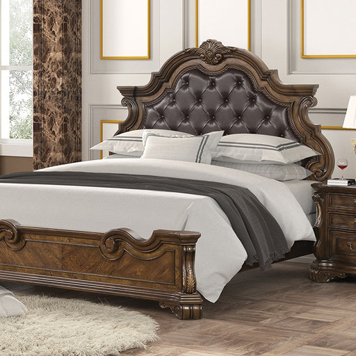 Leovanni 4 Pc Queen Bedroom Set Brown - Marjories Furniture (Las Vegas, NV)