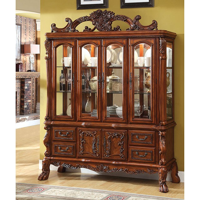 Medieve Antique Oak Hutch & Buffet - Marjories Furniture (Las Vegas, NV)