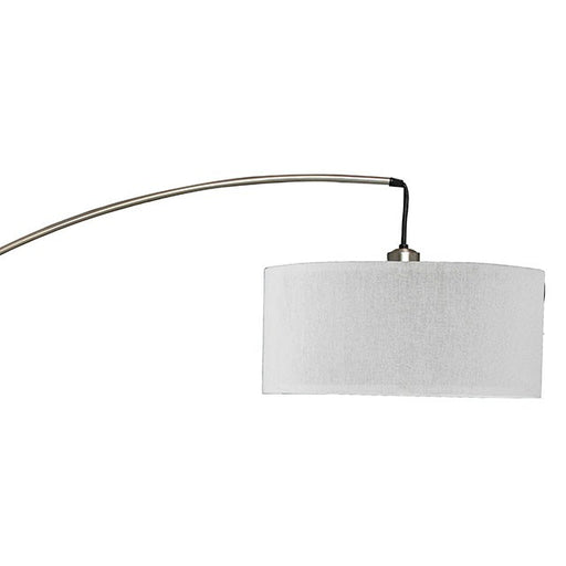 Jess Brushed Steel Arch Lamp - Marjories Furniture (Las Vegas, NV)