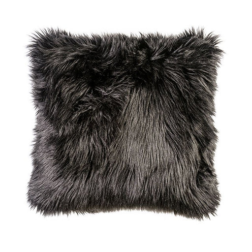 Jet Black 20" X 20" Pillow, Fur Black (2/CTN) - Marjories Furniture (Las Vegas, NV)