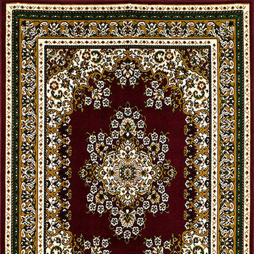 SHINTA Burgundy 5' X 8' Area Rug - Marjories Furniture (Las Vegas, NV)