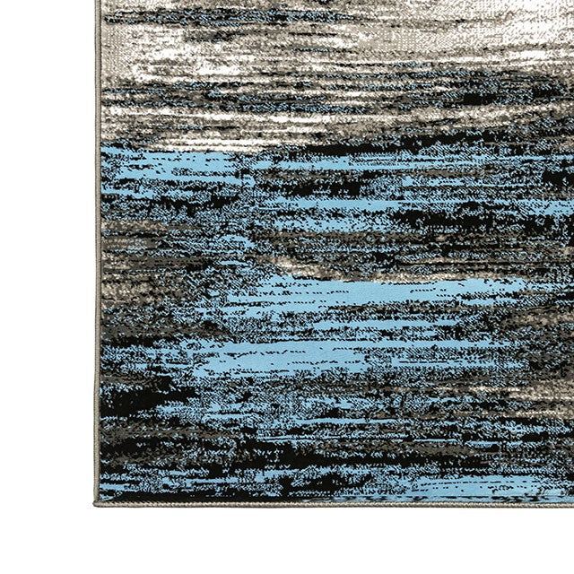Sivas Area Rug Black and Blue - Marjories Furniture (Las Vegas, NV)