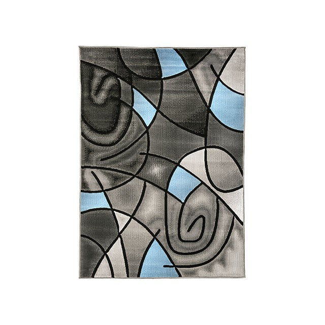 Sivas Area Rug Black & Blue - Marjories Furniture (Las Vegas, NV)