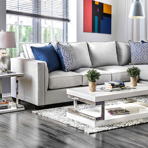 Ornella Light Gray/Blue Sectional - Marjories Furniture (Las Vegas, NV)