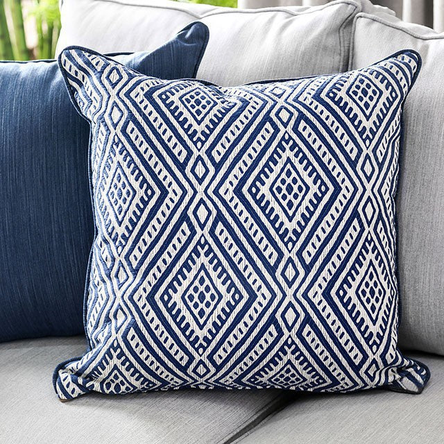 Ornella Light Gray/Blue Sectional - Marjories Furniture (Las Vegas, NV)