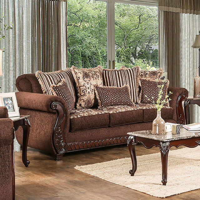 Tabitha Sofa Brown - Marjories Furniture (Las Vegas, NV)