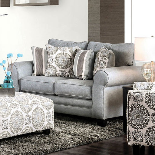 Misty Blue Gray Love Seat - Marjories Furniture (Las Vegas, NV)