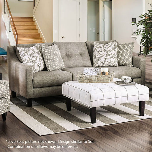 Dorset Light Gray Love Seat - Marjories Furniture (Las Vegas, NV)