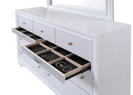 Naima White Dresser - Marjories Furniture (Las Vegas, NV)